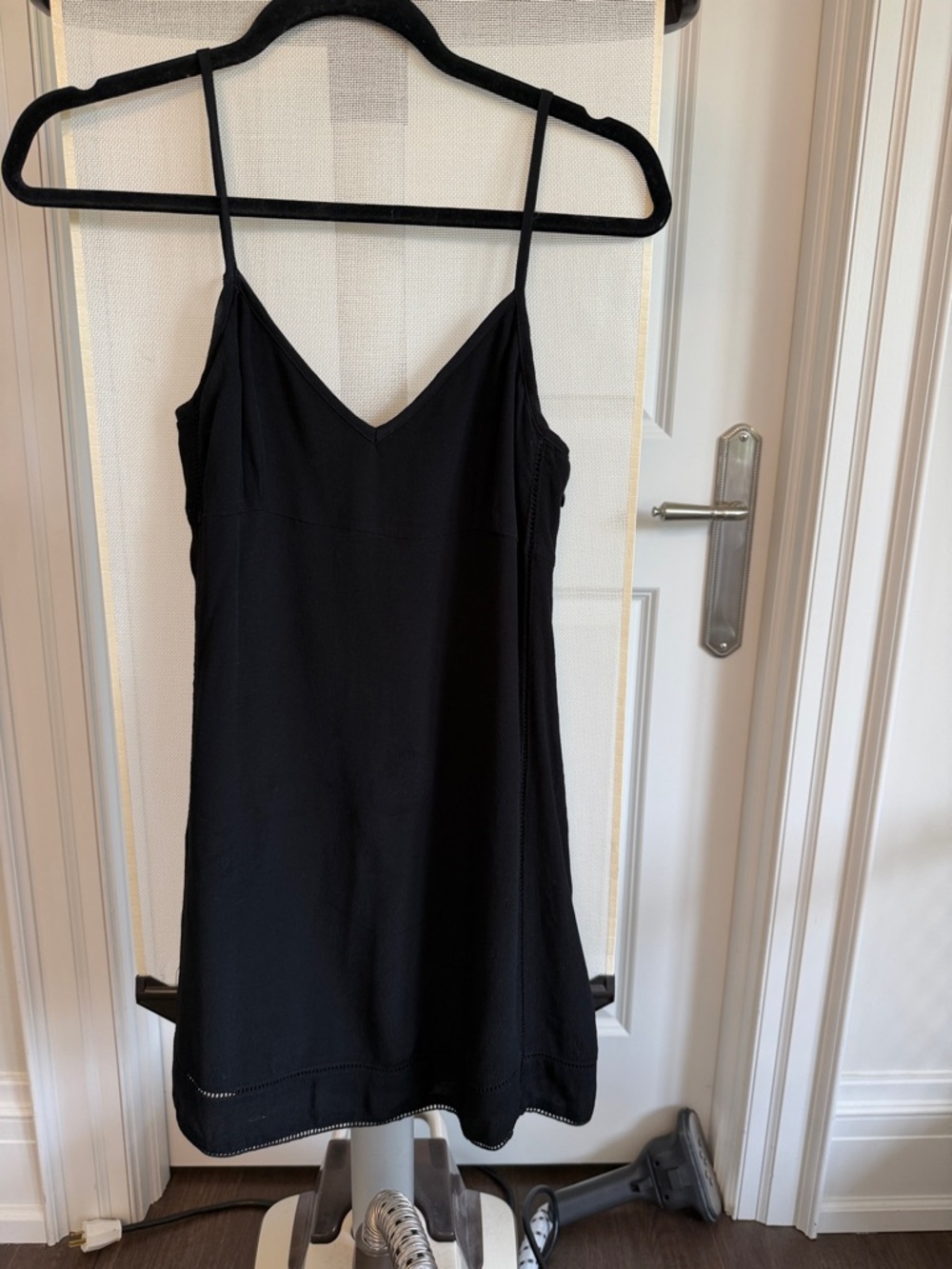 Aritzia Black Mini Slip Dress